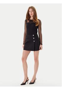 Morgan Spódnico-szorty 252-SHICK Czarny Regular Fit. Kolor: czarny. Materiał: syntetyk, bawełna #5