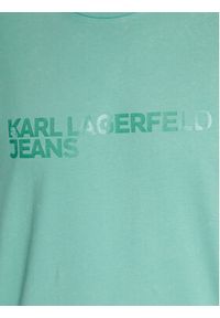 Karl Lagerfeld Jeans T-Shirt 231D1750 Zielony Regular Fit. Kolor: zielony. Materiał: bawełna #3