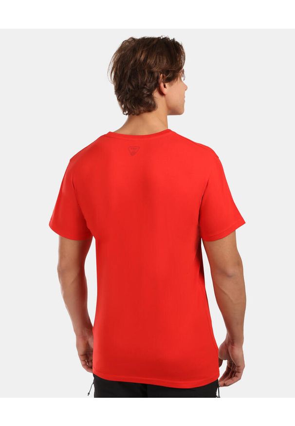 Męska koszulka bawełniana Kilpi PROMO-M. Kolor: czerwony. Materiał: bawełna. Sport: turystyka piesza