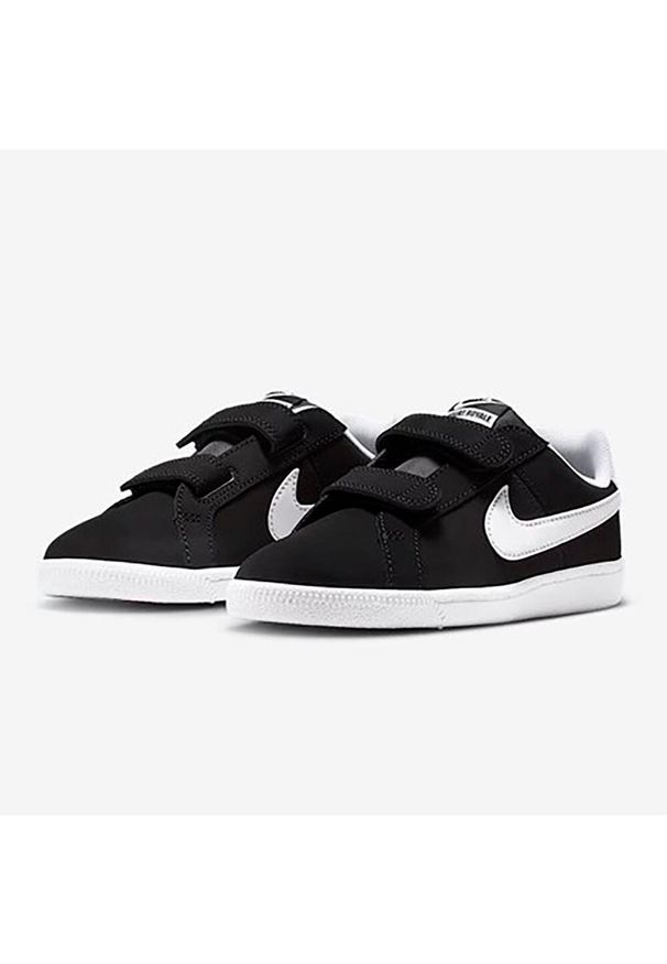 Buty Sportowe Dziecięce Nike Court Royale (PSV). Okazja: na co dzień. Zapięcie: rzepy. Kolor: czarny. Model: Nike Court. Sport: turystyka piesza