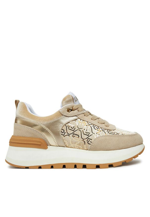 Liu Jo Sneakersy BF4051 TX009 Beżowy. Kolor: beżowy. Materiał: zamsz, skóra