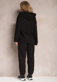Renee - Czarny Komplet Dresowy 2-częściowy z Bluzą i Spodniami Vexira. Kolor: czarny. Materiał: dresówka #3