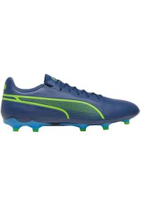 Buty piłkarskie Puma King Pro FG/AG M 107566 02 niebieskie. Kolor: niebieski. Materiał: materiał, dzianina. Szerokość cholewki: normalna. Sport: piłka nożna #1