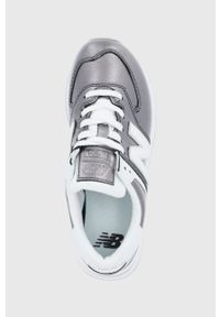 New Balance buty WL574LD2 kolor srebrny. Zapięcie: sznurówki. Kolor: srebrny. Materiał: guma. Model: New Balance 574 #5