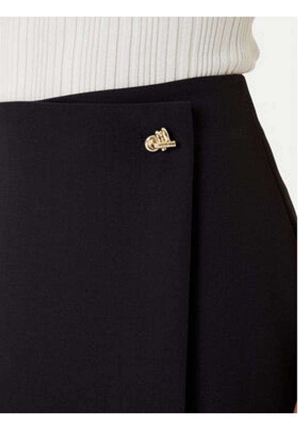 Hugo - HUGO Spódnica mini Raluni 50547624 Czarny Regular Fit. Kolor: czarny. Materiał: syntetyk