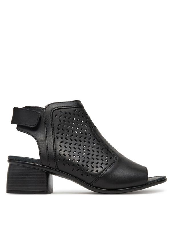 Remonte Sandały R8769-00 Czarny. Kolor: czarny. Materiał: skóra