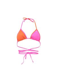 Bikini góra biustonosz Puma Swim Women Wrap Triangle 1P różowy (938065-02). Kolor: pomarańczowy. Materiał: materiał, poliamid