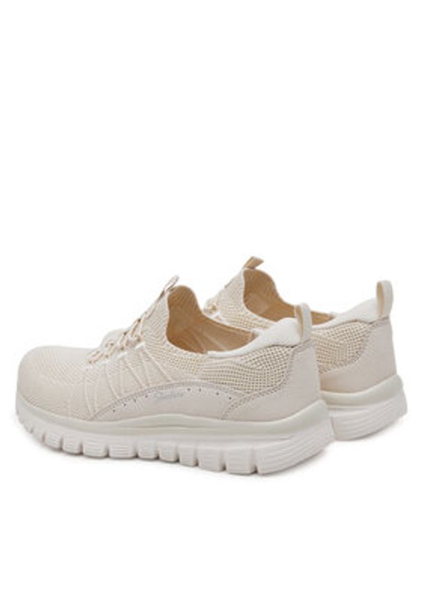 skechers - Skechers Sneakersy Graceful - Picture Perfect 100702/OFWT Biały. Kolor: biały. Materiał: materiał