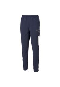 Spodnie treningowe męskie Puma Teamliga Sideline. Kolor: niebieski. Materiał: dresówka. Sport: piłka nożna #1