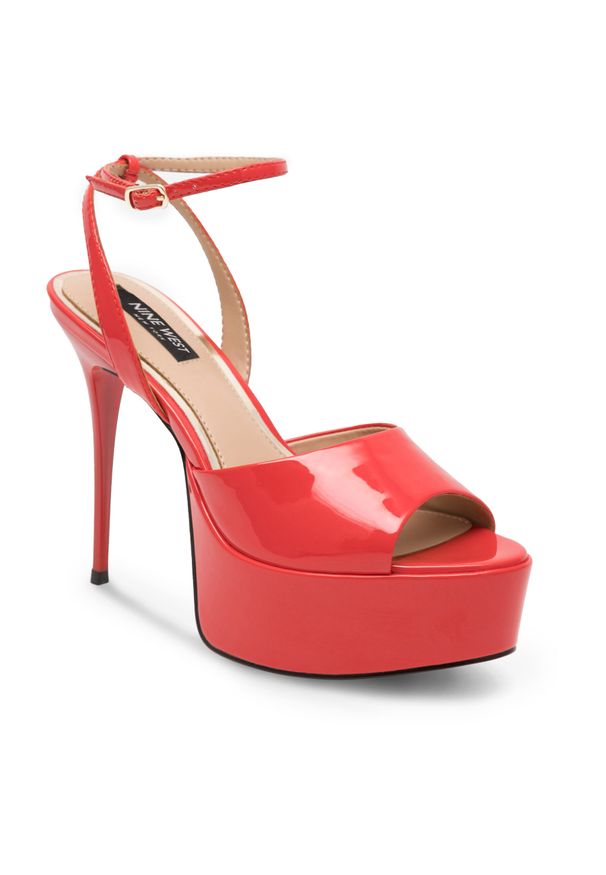 Sandały Nine West CHANDA ZL23031CC Czerwony. Kolor: czerwony. Materiał: skóra