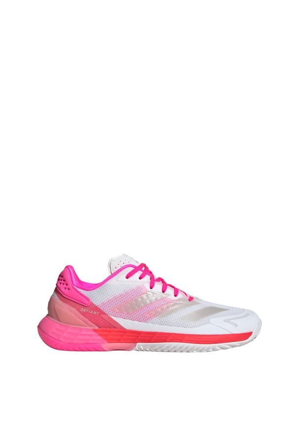 Adidas - Buty Defiant Speed 2 Tennis. Kolor: biały, żółty, różowy, wielokolorowy. Materiał: materiał. Sport: tenis