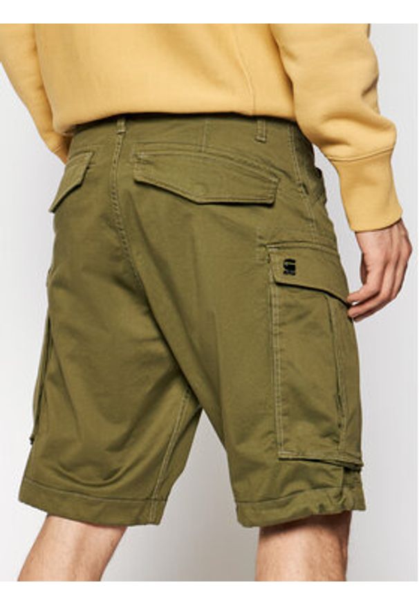 G-Star RAW - G-Star Raw Szorty materiałowe Rovic D08566-5126-724 Zielony Relaxed Fit. Kolor: zielony. Materiał: bawełna