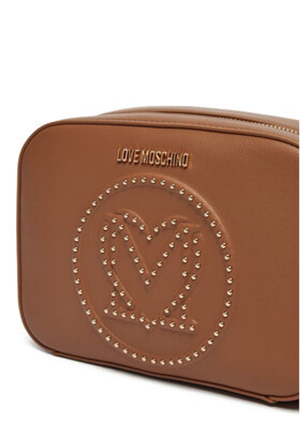 Love Moschino - LOVE MOSCHINO Torebka JC4068PP1ML1220A Brązowy. Kolor: brązowy. Materiał: skórzane