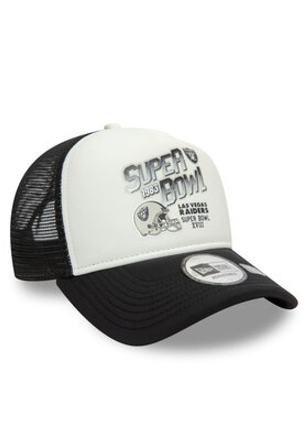 New Era Czapka z daszkiem Las Vegas Raiders Superbowl 60595293 Biały. Kolor: biały. Materiał: nylon, materiał