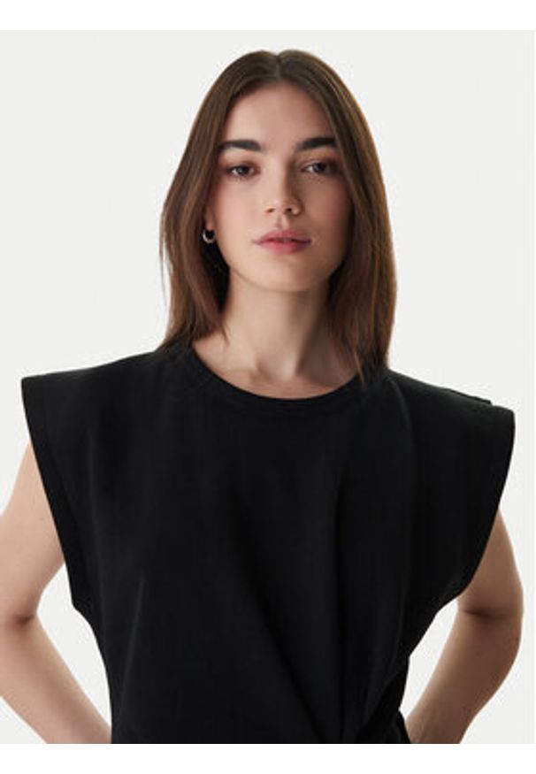 BOSS T-Shirt 50554276 Czarny Regular Fit. Kolor: czarny. Materiał: bawełna