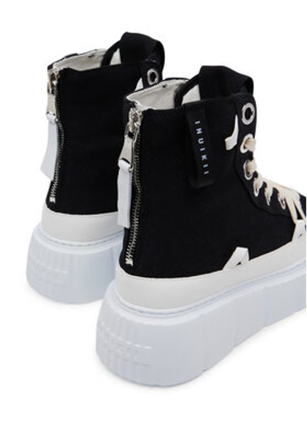 Inuikii Trampki Matilda Canvas High 30103-025 Czarny. Kolor: czarny. Materiał: materiał