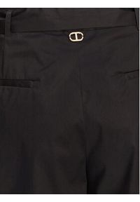 TwinSet - TWINSET Szorty materiałowe 251TT2096 Czarny Regular Fit. Kolor: czarny. Materiał: bawełna #3