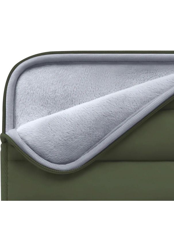 TECH-PROTECT - Etui Tech-Protect Fluffy Laptop 15-16 zielony. Kolor: zielony. Materiał: materiał. Styl: casual, elegancki