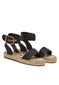 Pepe Jeans Espadryle PLS90681 Czarny. Kolor: czarny. Materiał: skóra