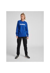 Bluza do piłki ręcznej damska Hummel Go Cotton Logo Sweatshirt Woman. Kolor: niebieski