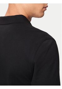 GANT - Gant Polo Shield 2220 Czarny Slim Fit. Typ kołnierza: polo. Kolor: czarny. Materiał: bawełna #5