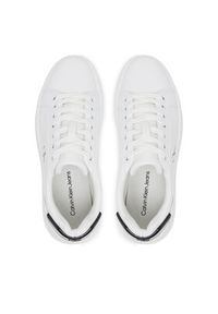 Calvin Klein Jeans Sneakersy Chunky Cupsole Ru Patch Lth Wn YW0YW01846 Biały. Kolor: biały. Materiał: skóra