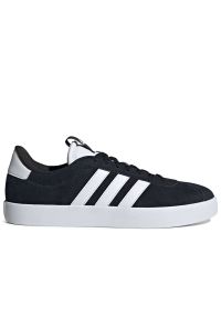Adidas - Buty adidas VL Court 3.0 ID6278 - czarne. Kolor: czarny. Materiał: guma, zamsz, skóra. Szerokość cholewki: normalna. Wzór: aplikacja