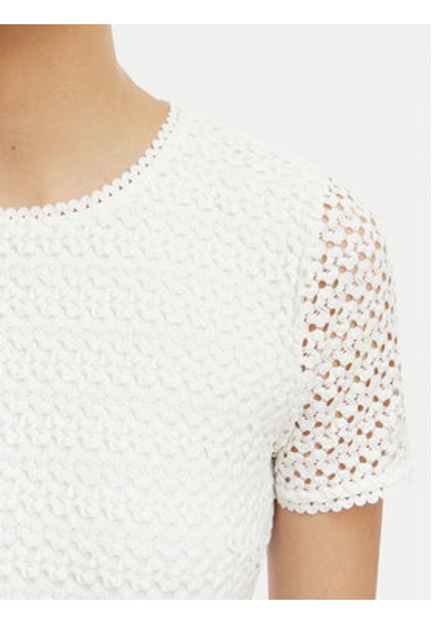 MICHAEL Michael Kors Sukienka codzienna MS683DUKS1 Biały Regular Fit. Okazja: na co dzień. Kolor: biały. Materiał: syntetyk. Typ sukienki: proste. Styl: casual