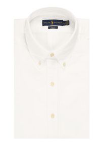 Polo Ralph Lauren Koszula Poplin 710787736 Biały Slim Fit. Typ kołnierza: polo. Kolor: biały. Materiał: bawełna