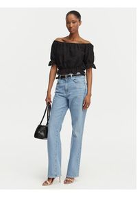 Guess Bluzka W6GP47 K3336 Czarny Regular Fit. Kolor: czarny. Materiał: bawełna #4