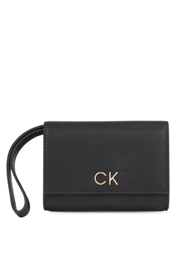 Calvin Klein Portfel damski Re-Lock Bifold & Cardholder Sm K60K611092 Czarny. Kolor: czarny