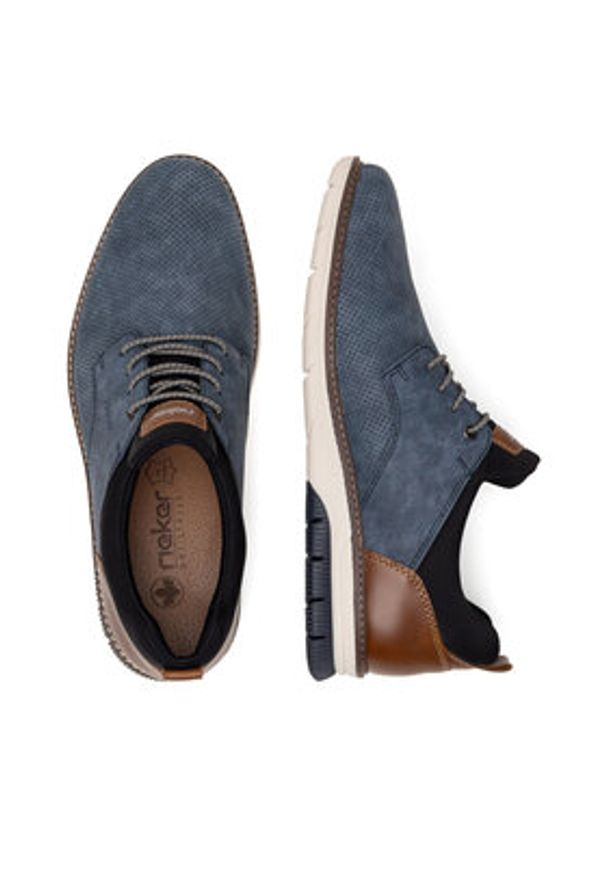 Rieker Półbuty 14450-14 Granatowy. Kolor: niebieski. Materiał: materiał, syntetyk