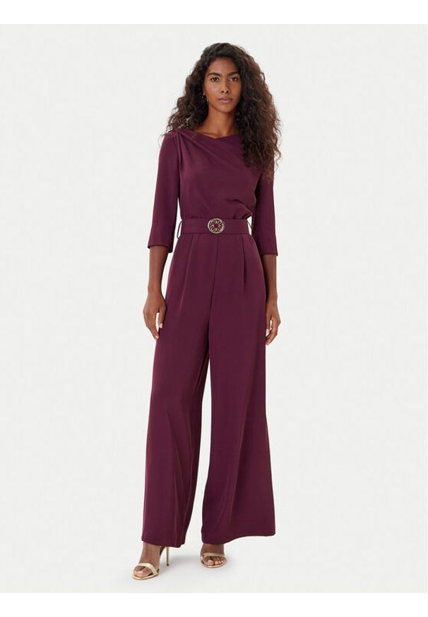 Rinascimento Kombinezon CFC0125314003 Bordowy Regular Fit. Kolor: czerwony. Materiał: syntetyk