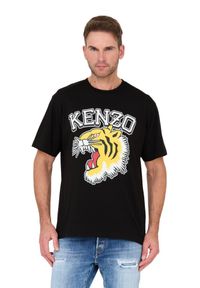 Kenzo - KENZO Czarny t-shirt Tiger Varsity Jungl. Kolor: czarny