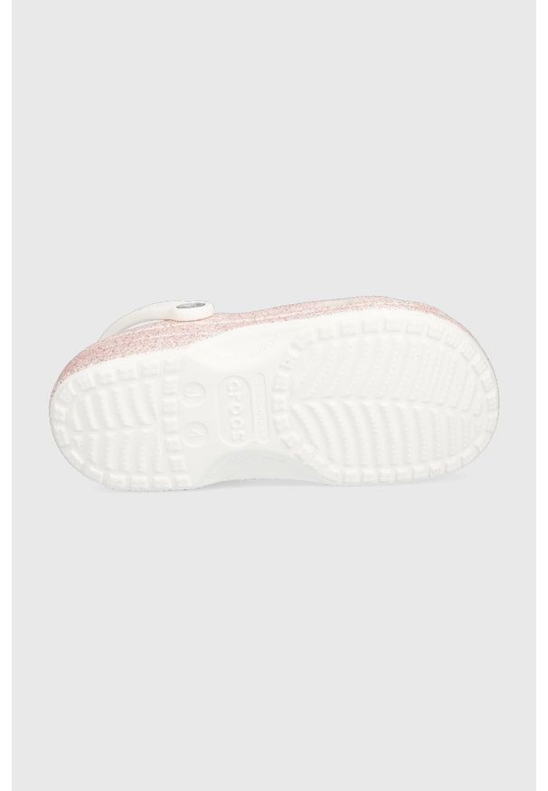 Crocs klapki kolor różowy. Nosek buta: okrągły. Kolor: różowy. Materiał: guma