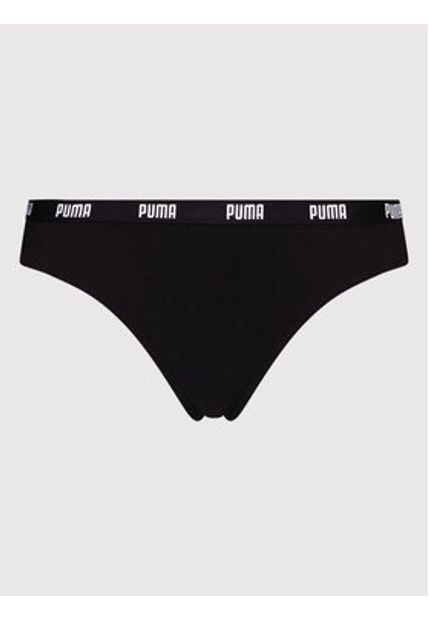 Puma Komplet 3 par stringów 907590 Czarny. Kolor: czarny. Materiał: bawełna