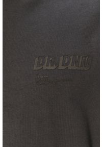 Dr. Denim - Bluza. Typ kołnierza: kaptur. Kolor: szary. Materiał: denim. Wzór: gładki #3