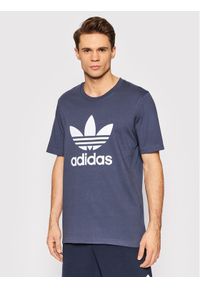 Adidas - adidas T-Shirt adicolor Classics Trefoil HE9512 Granatowy Regular Fit. Kolor: niebieski. Materiał: bawełna #1