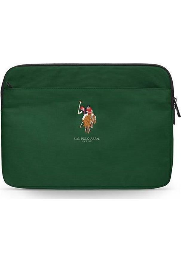 Etui U.S. Polo Assn Polo Embroidery 13" Zielony. Kolor: zielony