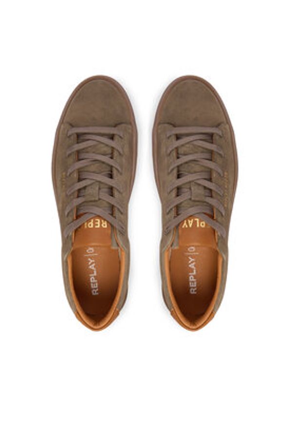 Replay - REPLAY Sneakersy GMZ7N .000.C0002L Beżowy. Kolor: beżowy. Materiał: zamsz, skóra