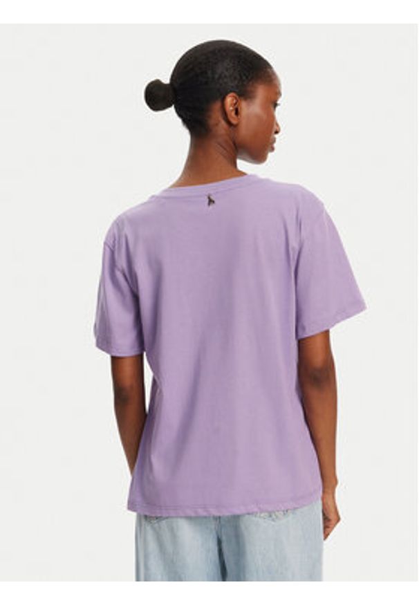 Patrizia Pepe T-Shirt 2M4422/J274-M531 Fioletowy Regular Fit. Kolor: fioletowy. Materiał: bawełna