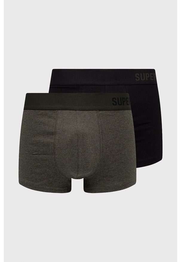 Superdry bokserki (2-pack) męskie kolor czarny. Kolor: czarny