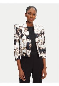 Babylon Marynarka S00704 Biały Regular Fit. Kolor: biały. Materiał: syntetyk