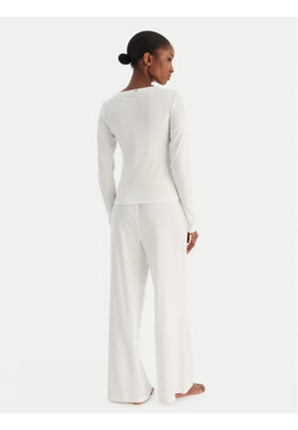 TOMMY HILFIGER - Tommy Hilfiger Piżama UW0UW06157 Écru Regular Fit. Materiał: bawełna