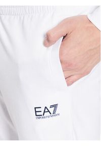 EA7 Emporio Armani Spodnie dresowe 8NPP53 PJ05Z 1100 Biały Slim Fit. Kolor: biały. Materiał: bawełna #5