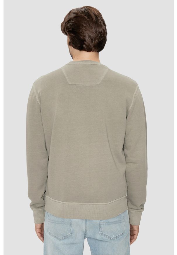 Aeronautica Militare - AERONAUTICA MILITARE Beżowa męska bluza Vintage Effect, Rozmiar XXL. Kolor: beżowy. Materiał: bawełna. Styl: vintage