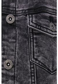 only - Only - Kurtka jeansowa. Okazja: na co dzień. Kolor: szary. Materiał: jeans. Styl: casual #4