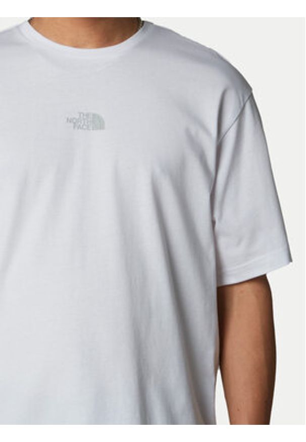 The North Face T-Shirt Unisex SS Never Stop NF0A8C3A Biały Relaxed Fit. Kolor: biały. Materiał: bawełna