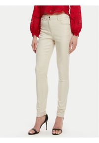 Morgan Jeansy 251-PEWELI Beżowy Slim Fit. Kolor: beżowy #1