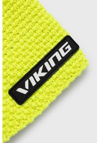 Viking czapka kolor żółty wełniana. Kolor: żółty. Materiał: wełna #2